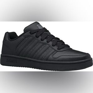 K-Swiss Men's Court Palisades Sneaker (Black/Black) New in Original Box